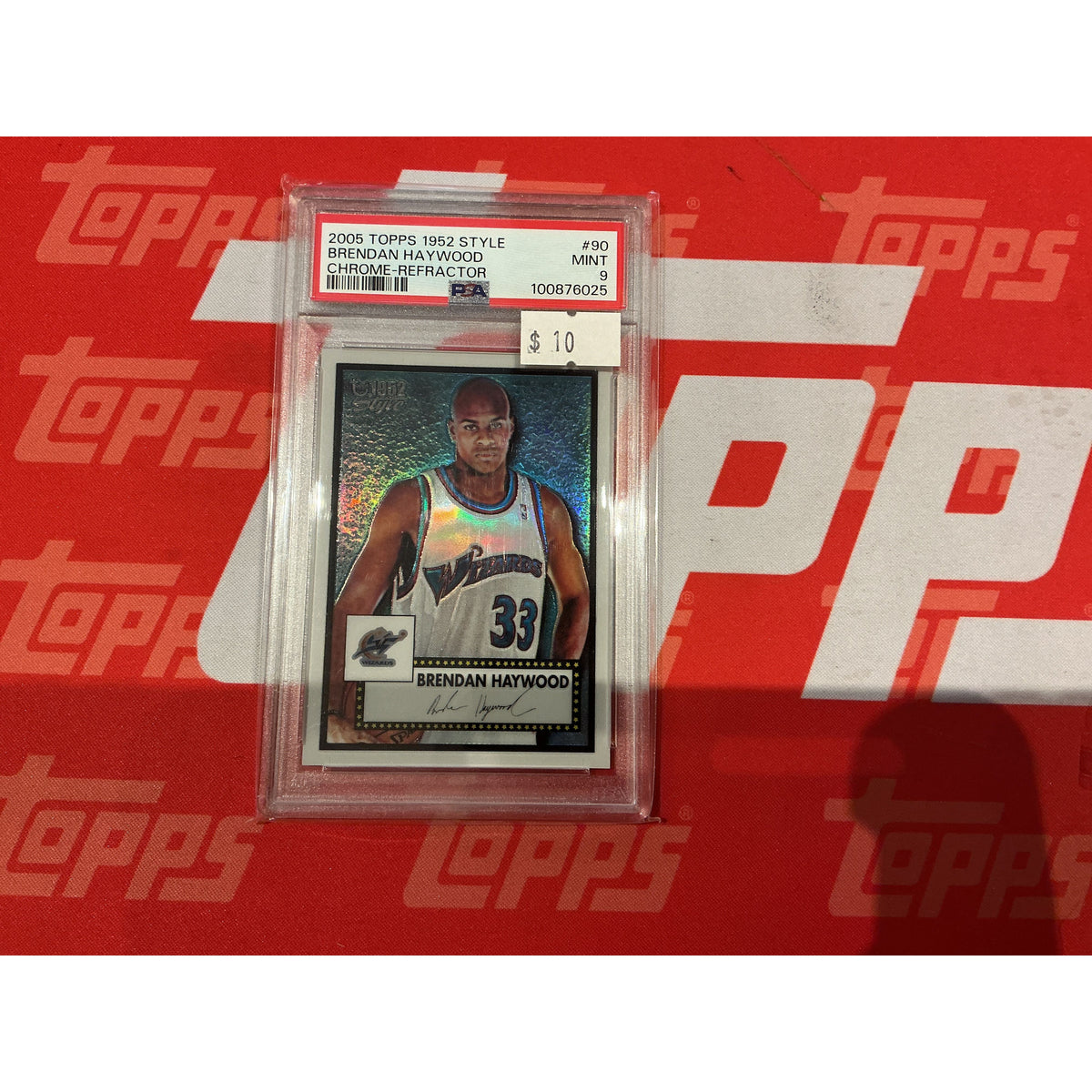 2005 Topps 1952 Style Brendan Haywood Chrome-Refractor PSA 9