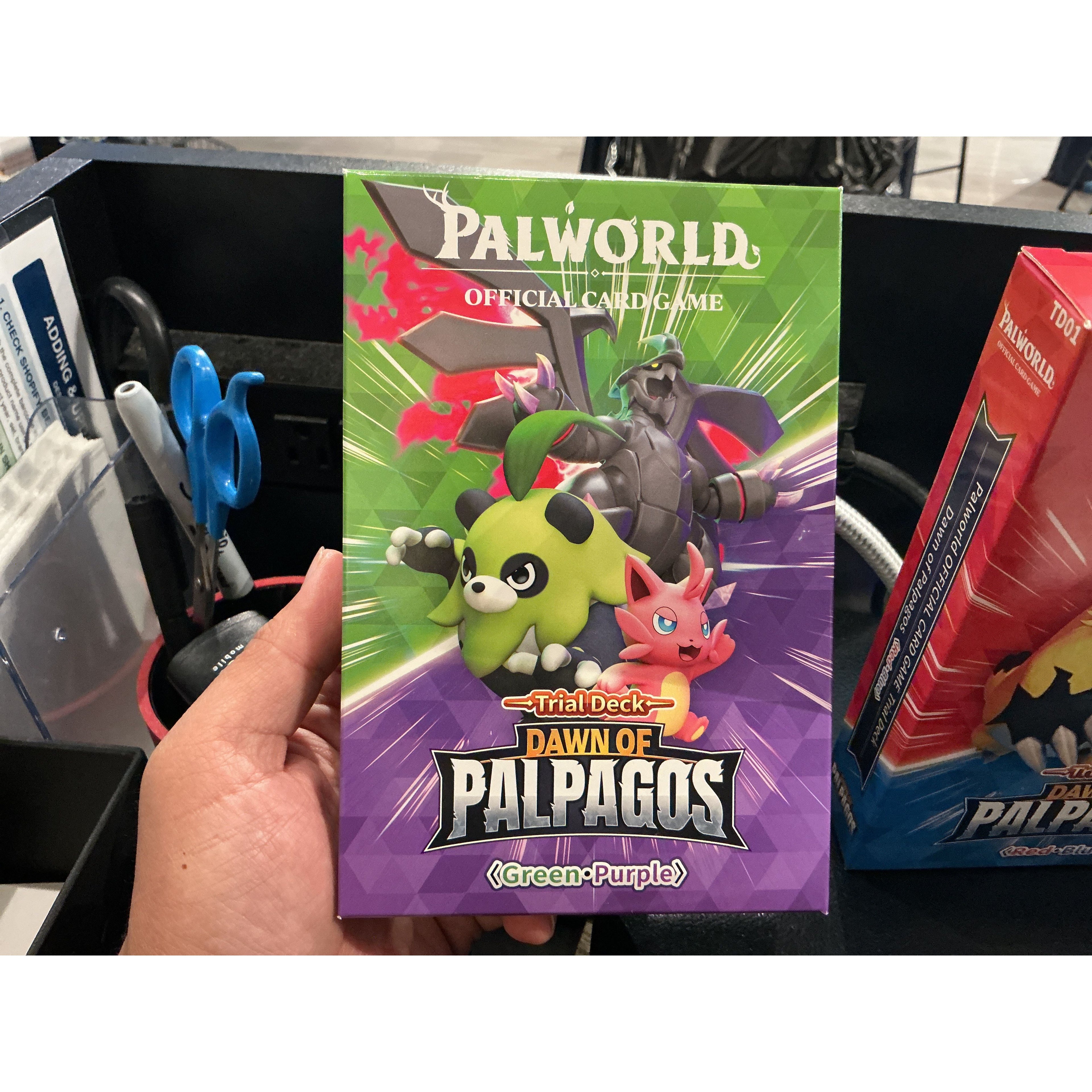 Palworld Dawn of Palpagos Trial Deck Green Purple