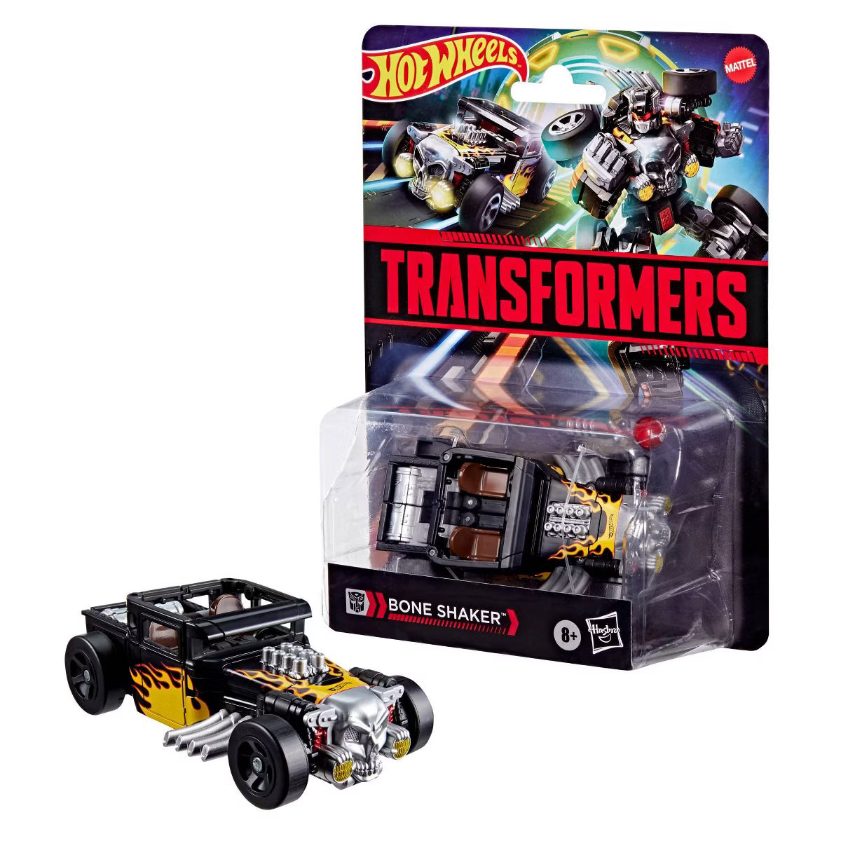 Transformers Collaborative x Hot Wheels - Bone Shaker or Twin Mill Converting Action Figure