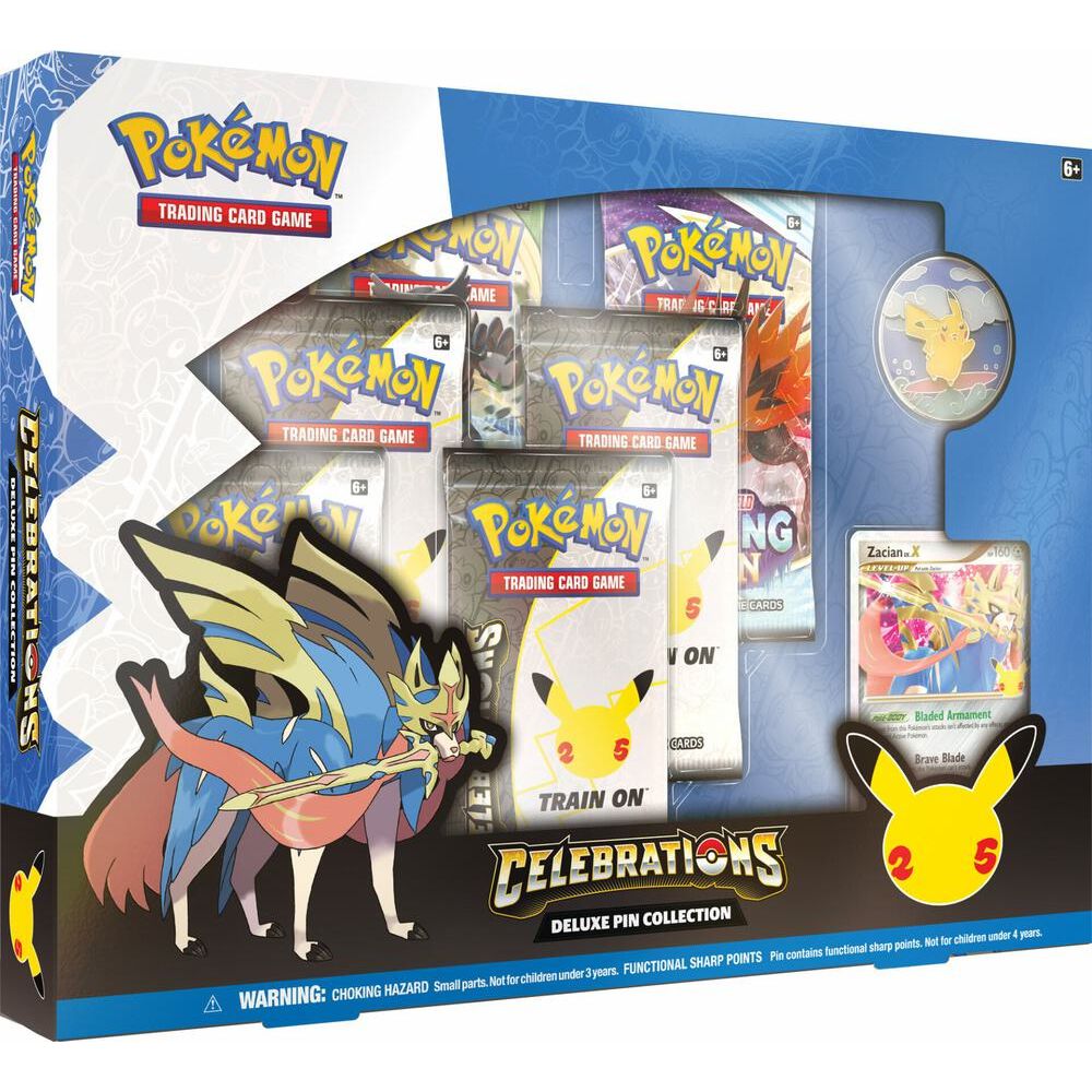 Pokémon Celebrations: Deluxe Pin Collection [Zacian LV. X]