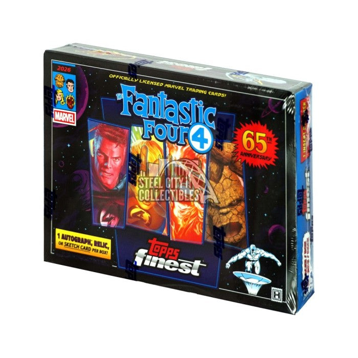 2026 TOPPS FINEST MARVEL FANTASTIC FOUR 65TH ANNIVERSARY HOBBY BOX