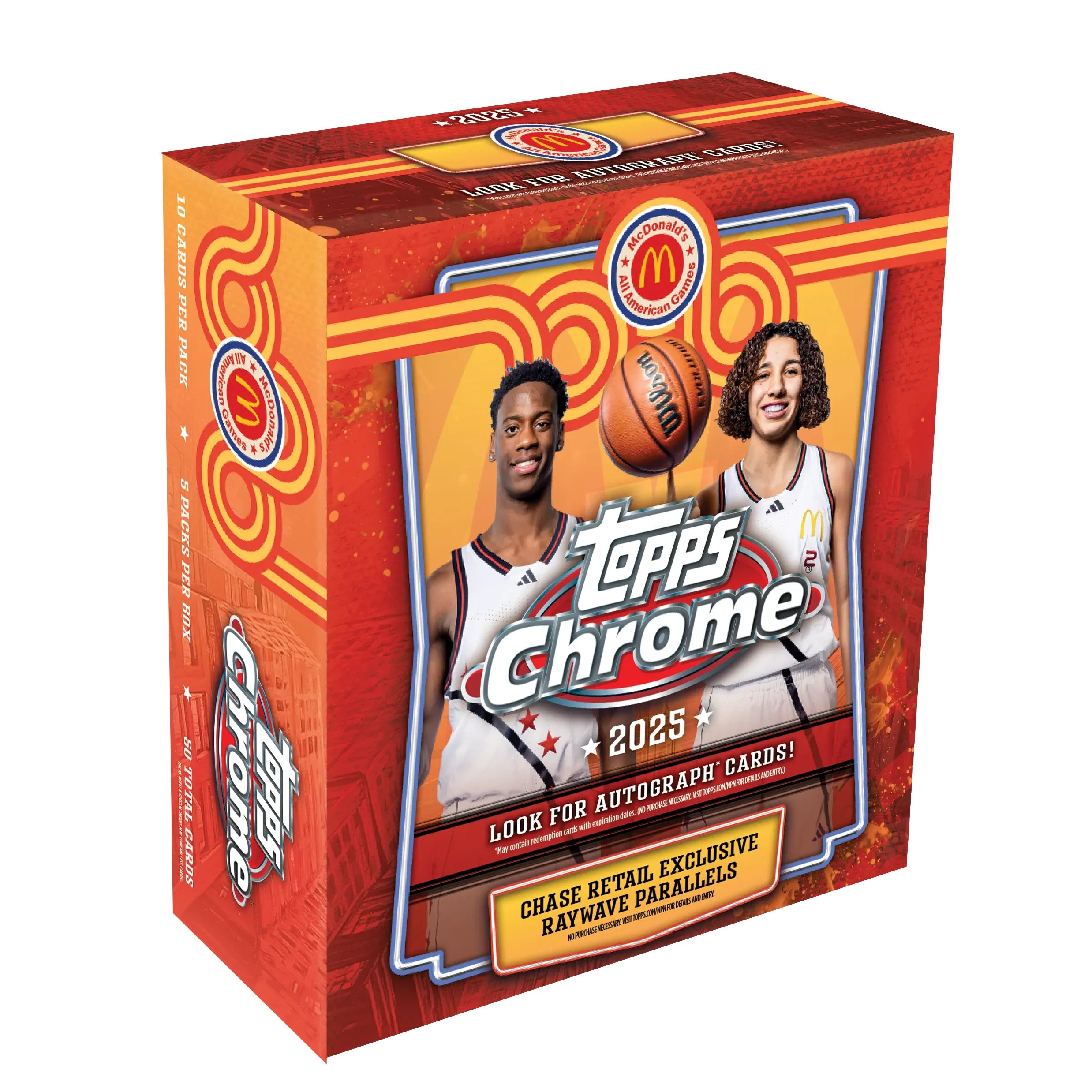 Topps Chrome 2025 McDonalds All American Mega Box