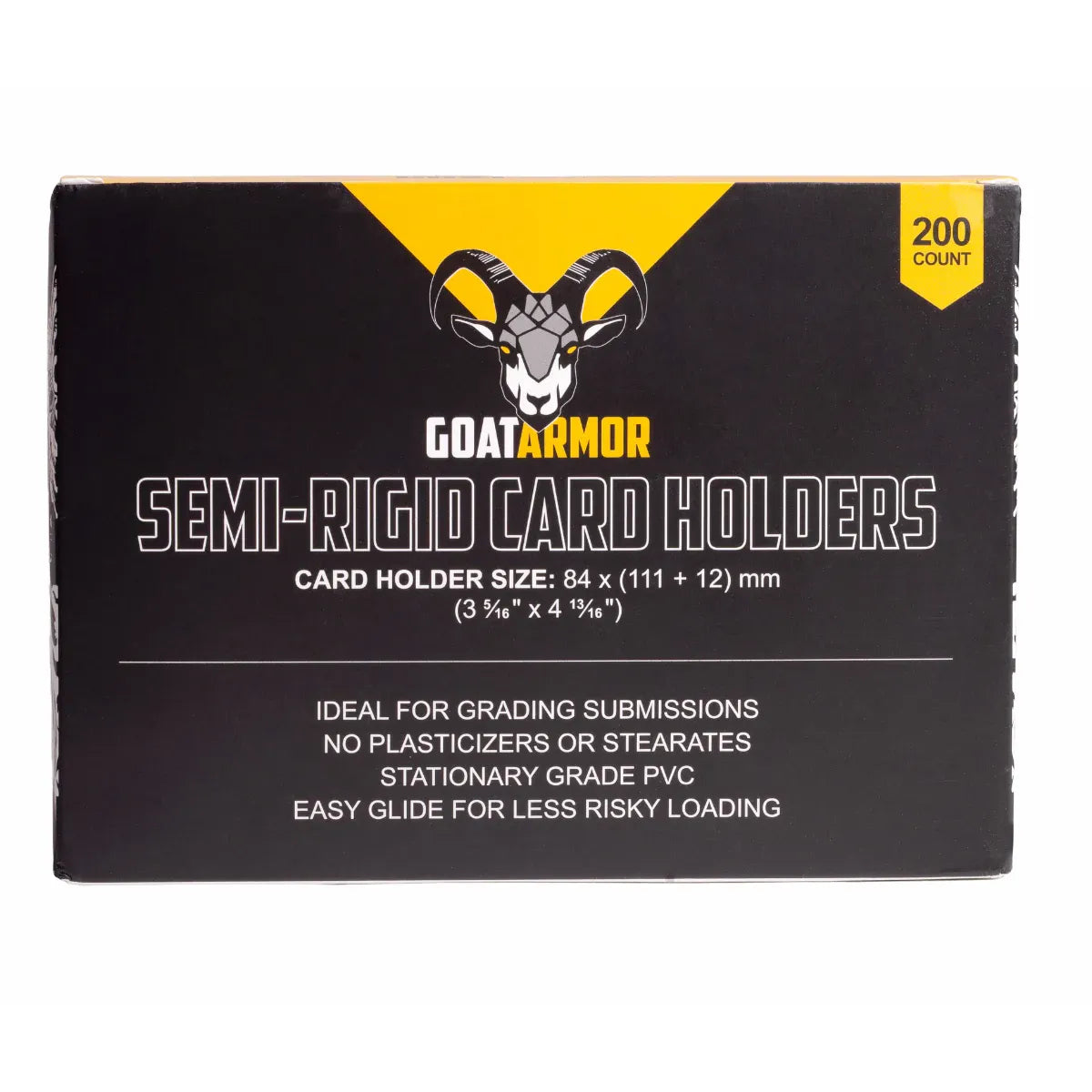 Goat Armor Semi-Rigid Card Holders (200 Count)