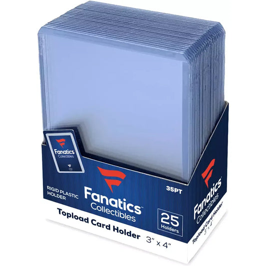 Fanatics Topload Card Holder 3'' x 4'' 35pt - 25 Holders