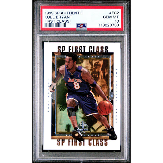 1999 SP AUTHENTIC FIRST CLASS #FC2 KOBE BRYANT FIRST CLASS PSA 10