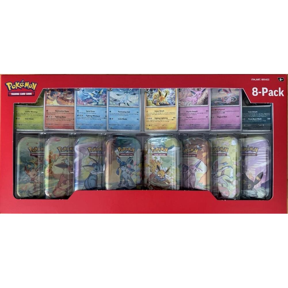 Pokémon Prismatic Evolutions 8-Pack Mini Tins
