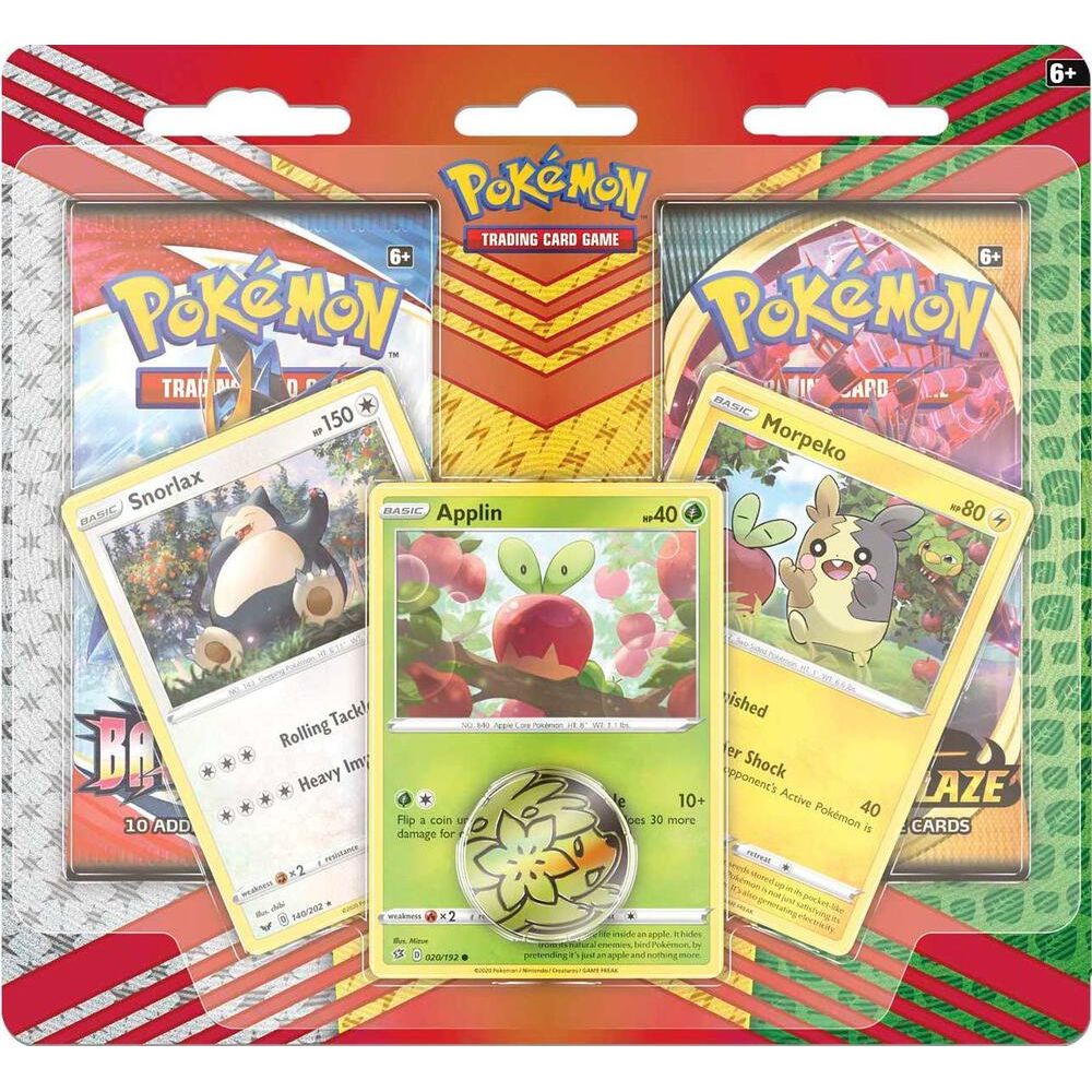 2 Pack Blister [Snorlax, Morpeko & Applin Cards]