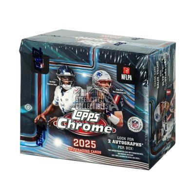 2025 Topps Chrome Football Hobby Jumbo Box