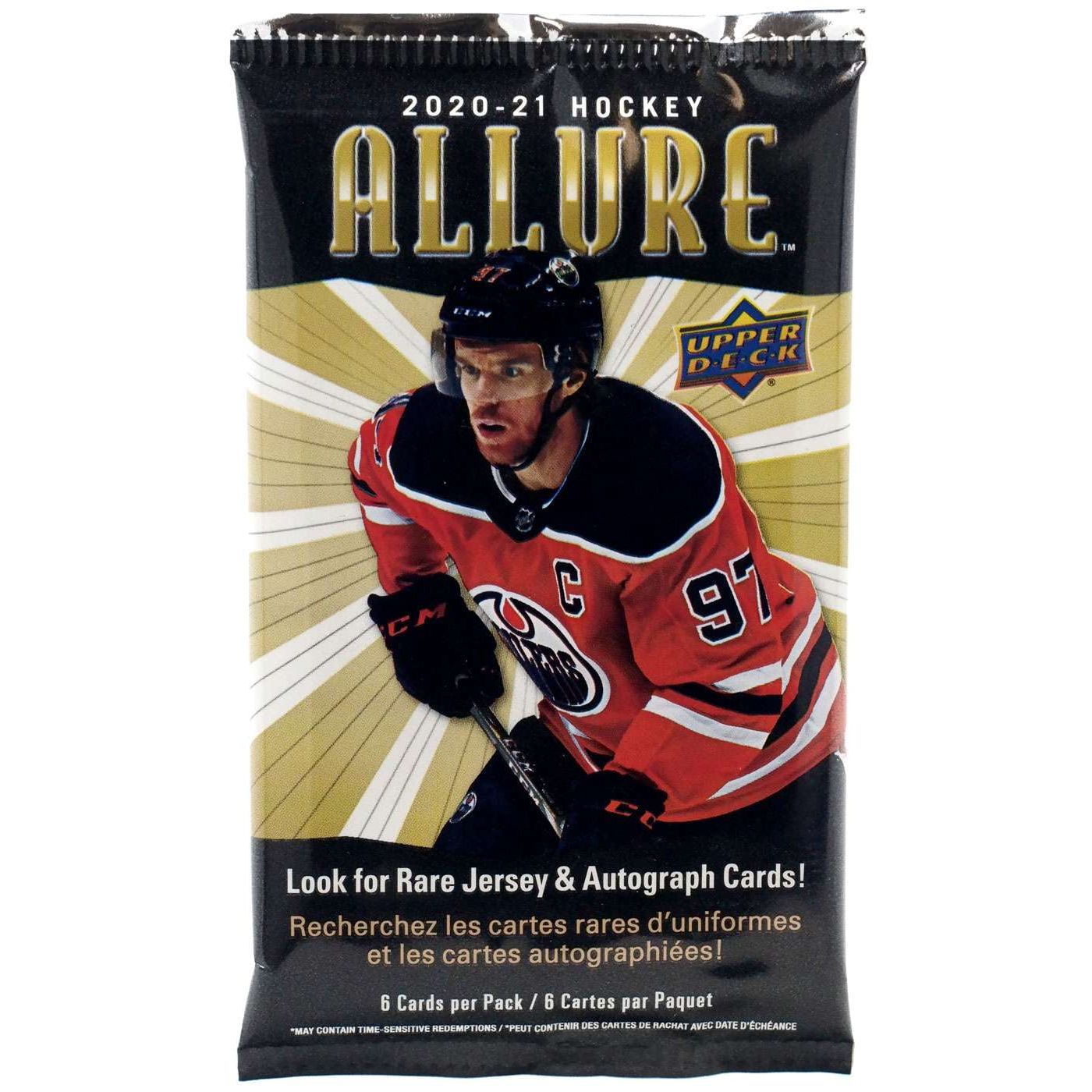 2020-21 NHL Upper Deck Allure Hockey Sealed Hanger