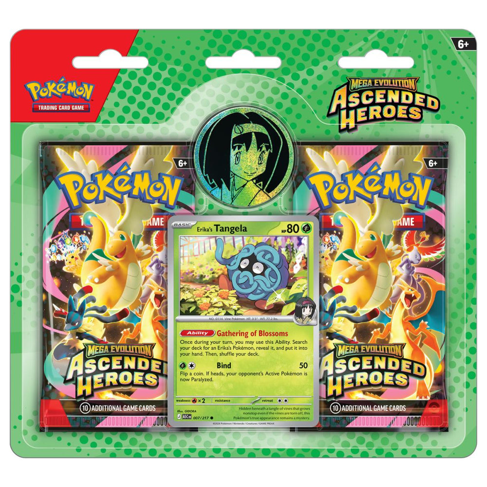 Pokémon TCG: Mega Evolution—Ascended Heroes Erika Promo 2-Pack Blister