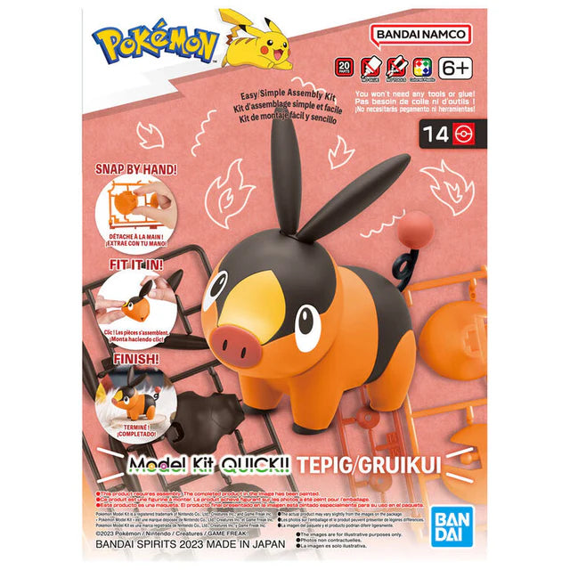 The Bandai Hobby Pokémon Model Kit Quick!! #14: Tepig