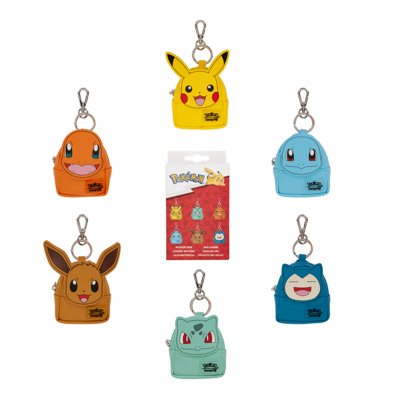Loungefly Pokémon Mini Backpack Keychain Charm - Assorted Characters