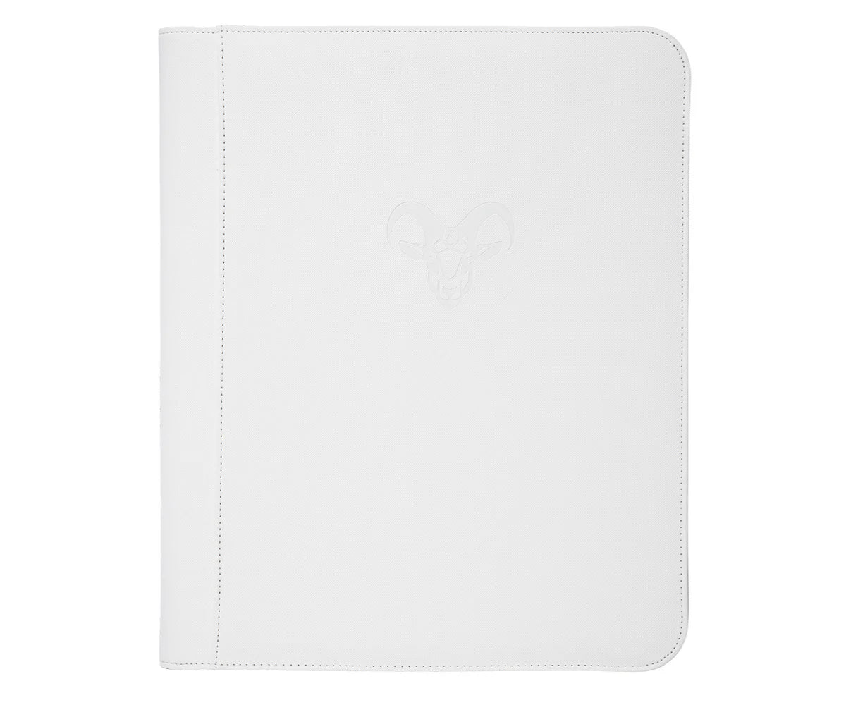 Goat Armor 9-Pocket Toploader Binder Elite - White