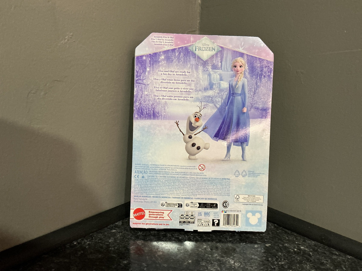 Hot Wheels Disney Frozen Arendelle Elsa Doll Olaf Figure Multicolor 6.5in