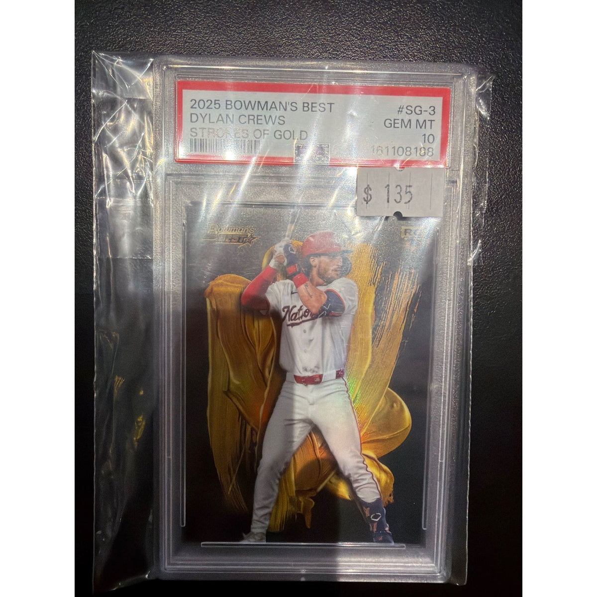 2025 Bowman's Best Strokes of Gold Dylan Crews #SG-3 PSA 10