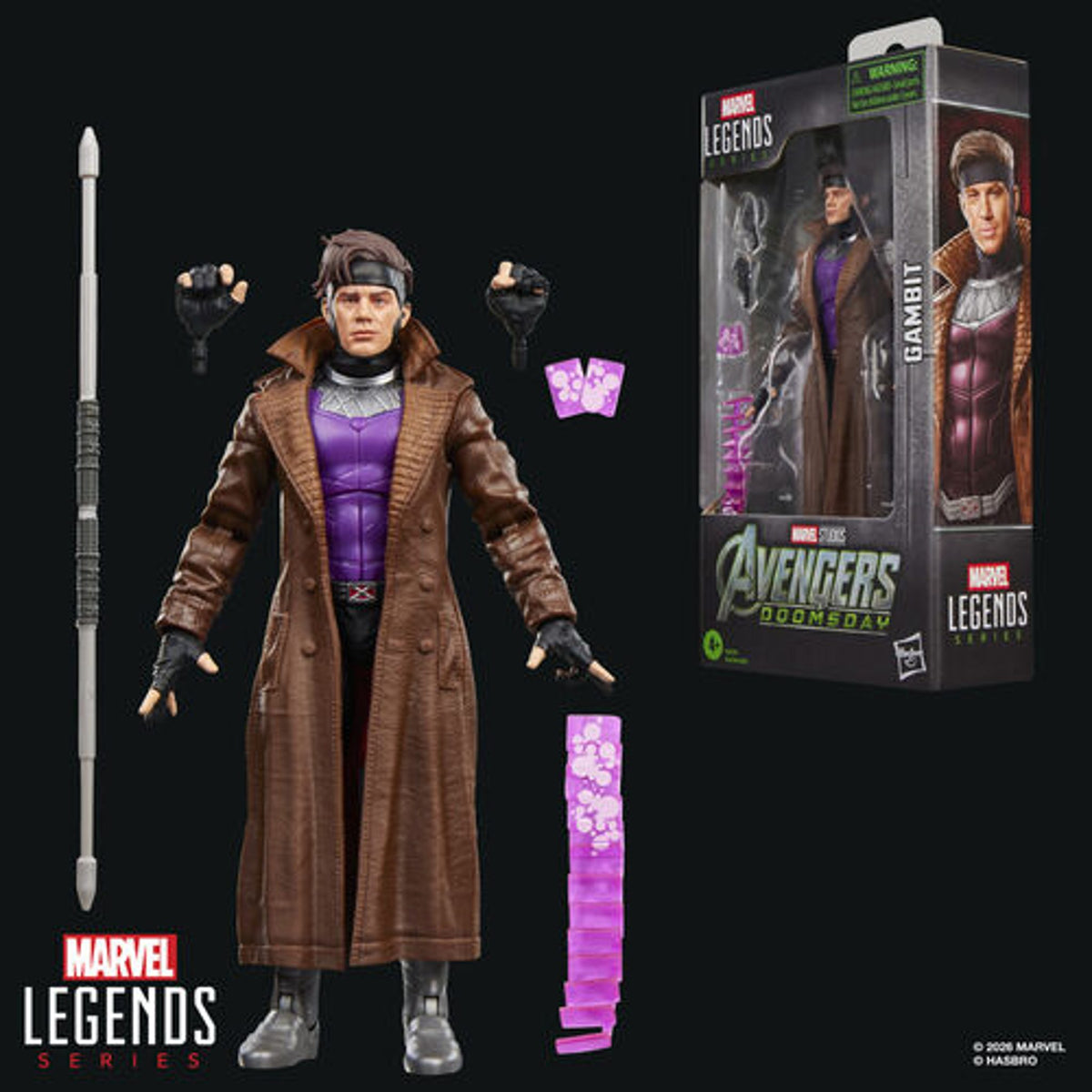 Hasbro Marvel Legends Series Gambit Avengers: Doomsday 15 Cm Action Figure