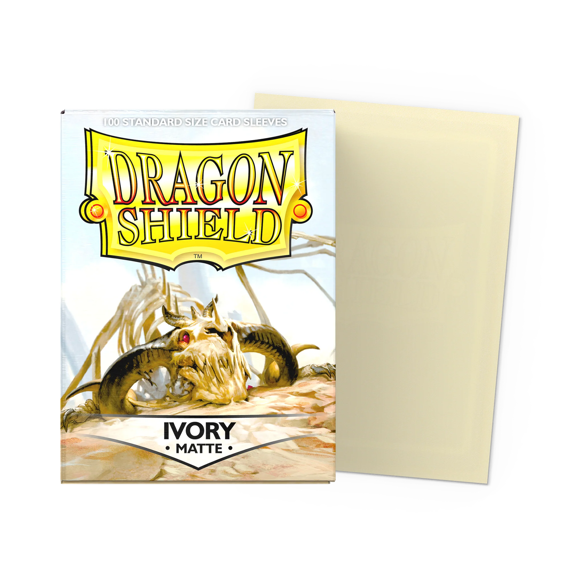 Dragon Shield Matte Standard Size Card Sleeves 100ct - Ivory