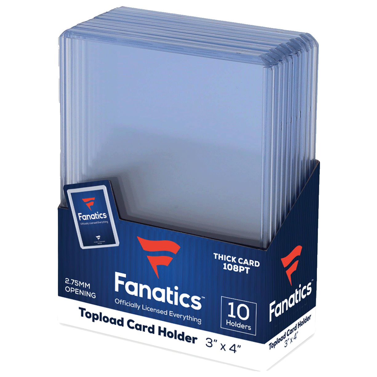 Fanatics Collectibles 108pt Top Loaders (10 Count)
