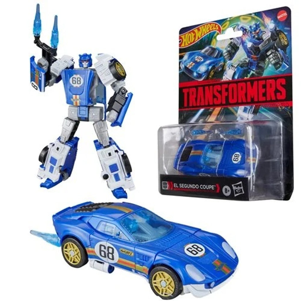 Transformers Hot Wheels X El Segundo Coupe Deluxe Class 5-Inch Robot Figure