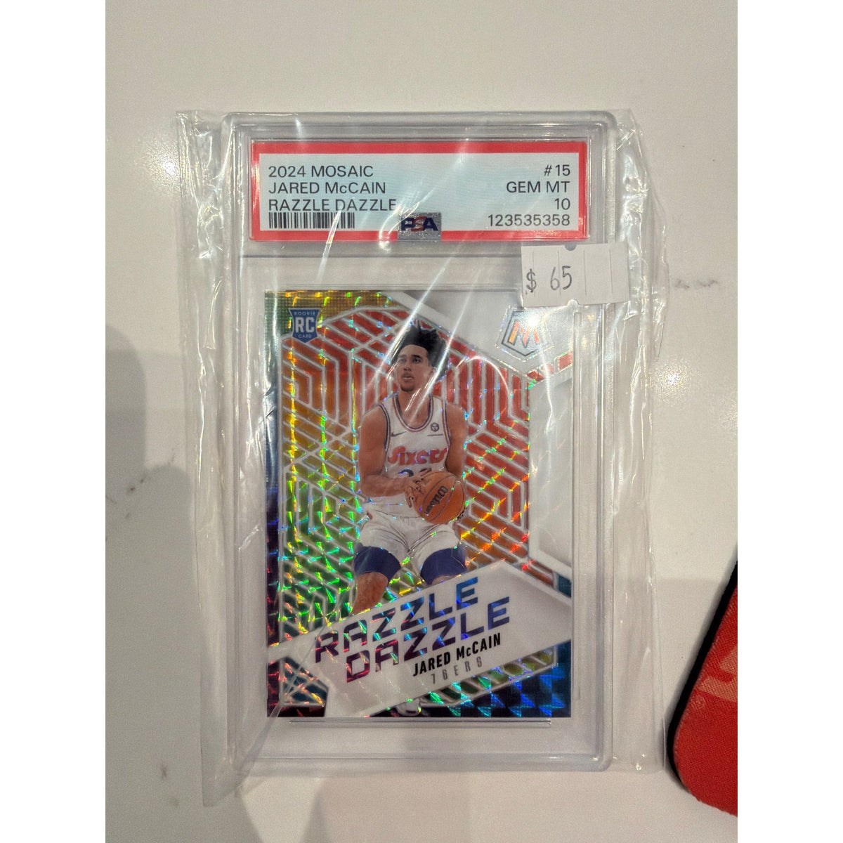 2024 Mosaic Razzle Dazzle Jared McCain #15 PSA 10