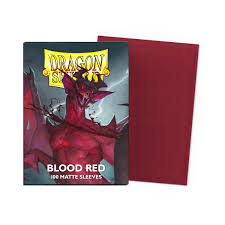 Dragon Shield - Matte Standard Size Sleeves 100pk - Blood Red