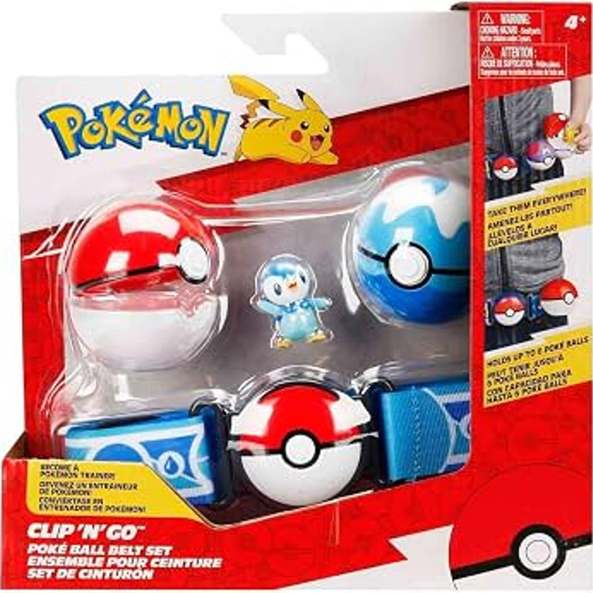 Pokemon Clip N Go Piplup and Dive Ball