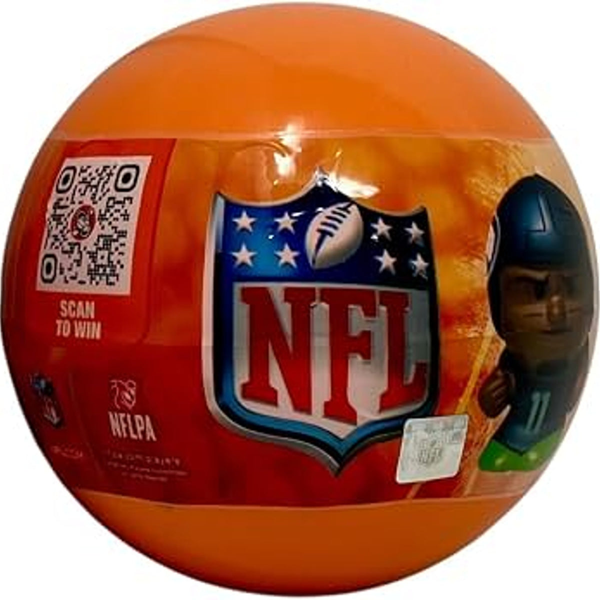 SqueezyMates Party Animal 1 NFL Football Series 6 Jumbo Squeezy Mate Capsule 4-Inch