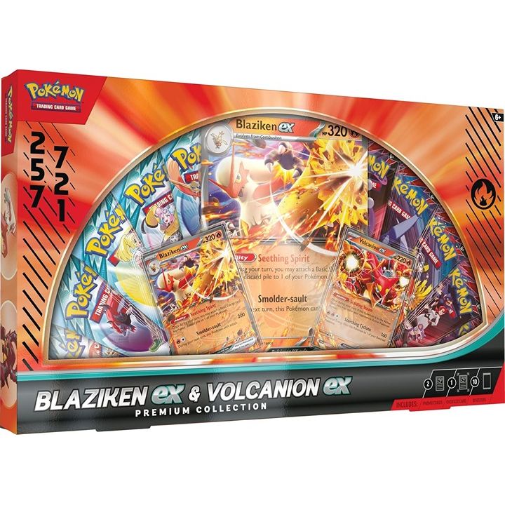Pokémon Blaziken EX & Volcanion EX Premium Collection Box
