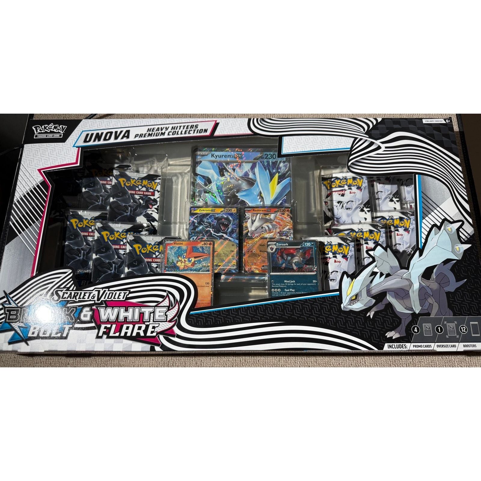 Pokémon Black Bolt & White Flare Unova Heavy Hitters Premium Collection Box