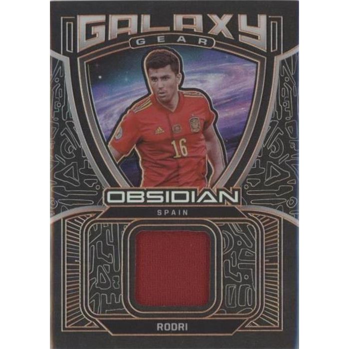 Panini 2021-22 Obsidian Galaxy Gear Rodri Spain Electric Etch Orange /50