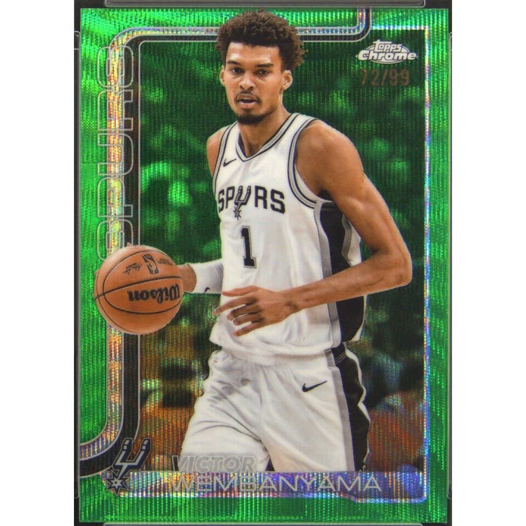 2025-26 Topps Chrome Update - Victor Wembanyama #22 Teal Wave Refractor /199