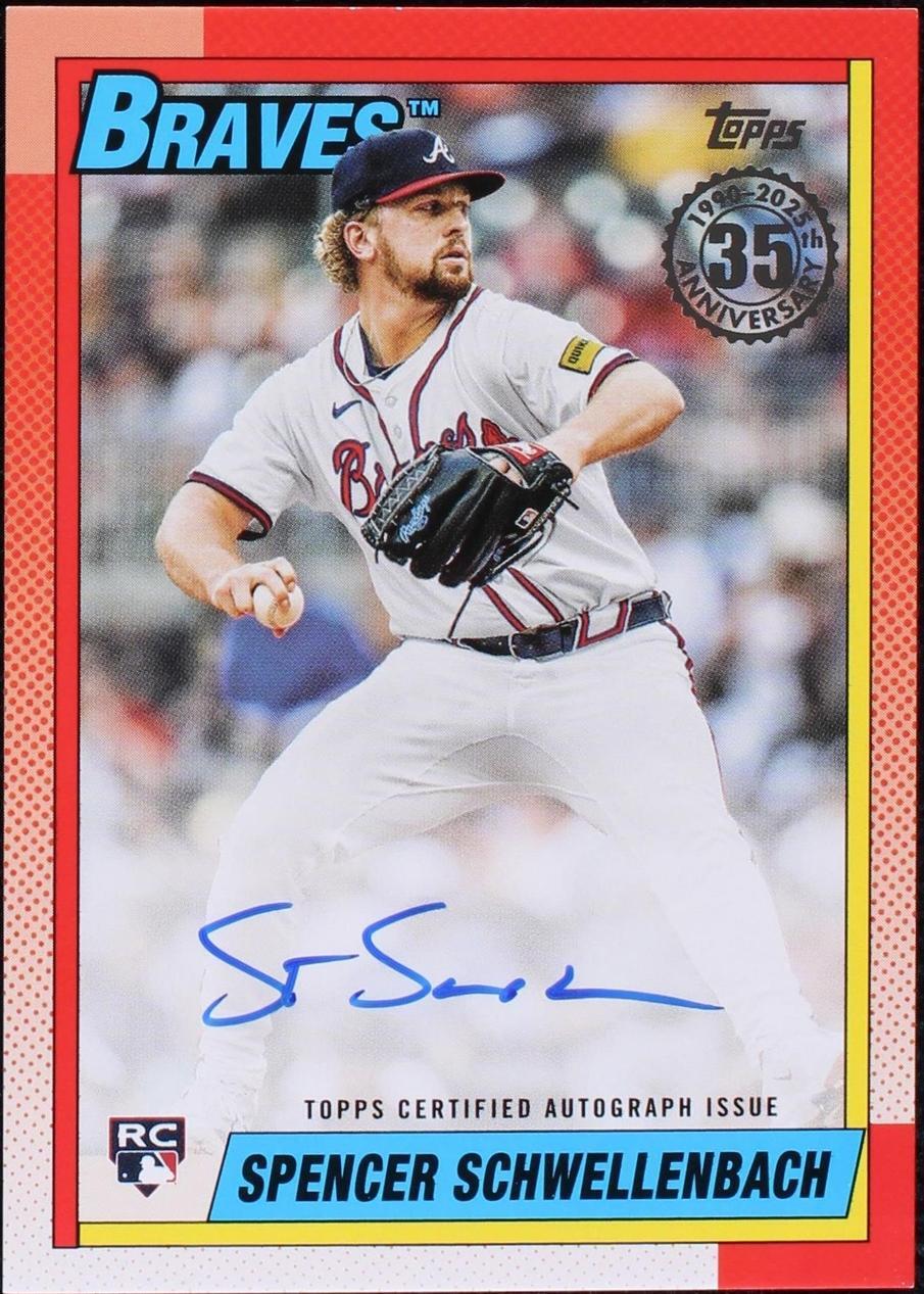 2025 Topps Series 1 - 1990 Topps Baseball Autographs Spencer Schwellenbach