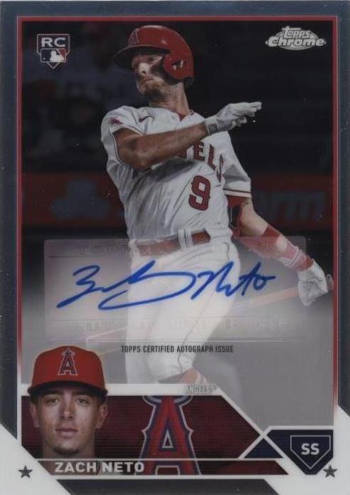 2023 Topps Chrome Update Series - Autographs Zach Neto #AC-ZN (AU, RC)