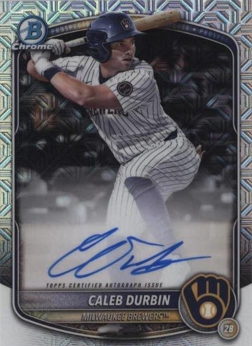 2025 Bowman - Chrome Prospect Mega Box Autographs Caleb Durbin #BMA-CDU (AU, RC)