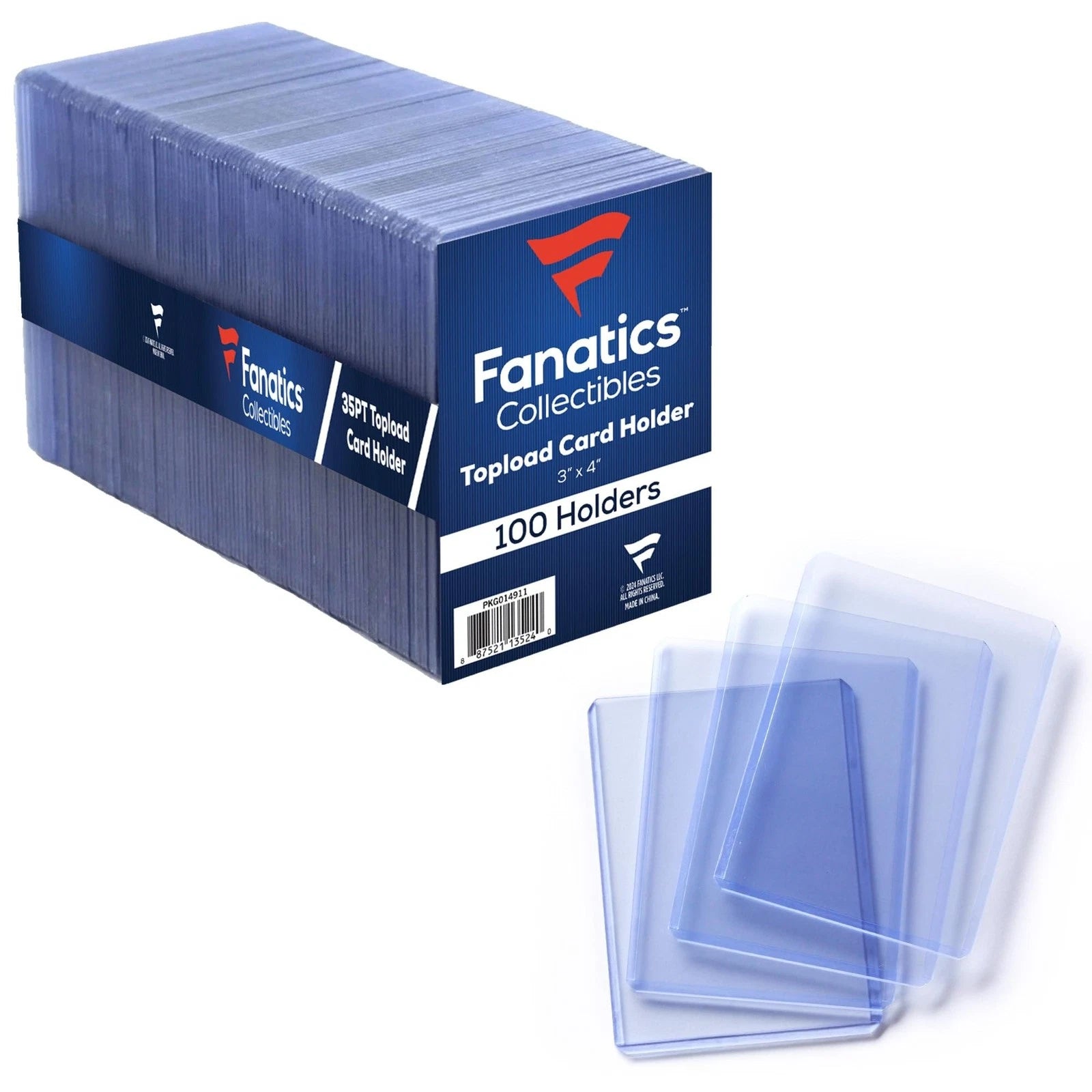 Fanatics Collectibles 35pt Top Loaders (100 Count)