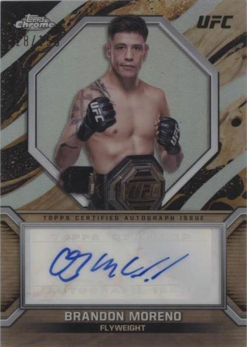 2024 Topps Chrome UFC - Marks of Champions Autographs Brandon Moreno TAG 9