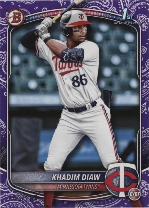 2025 Bowman - Prospects Khadim Diaw #BP-77 Purple Pattern /199 (RC)