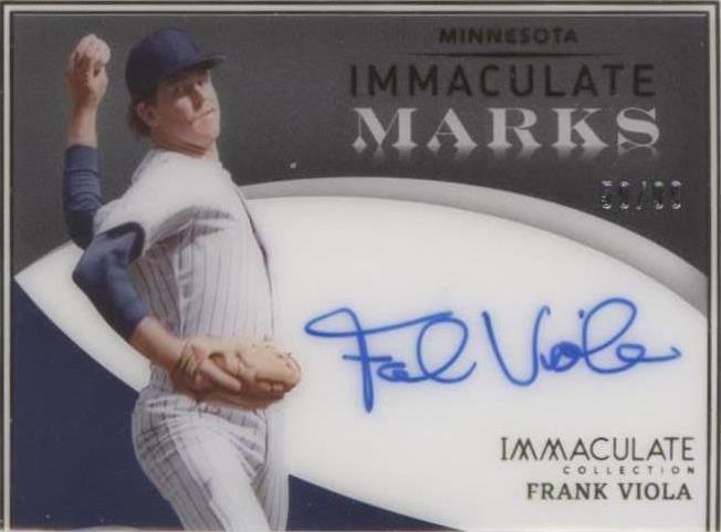 2022 Panini Immaculate Collection - Immaculate Marks Frank Viola #IM-FV /99 (AU)