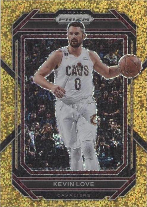 2022-23 Panini Prizm - Kevin Love #90 Gold Sparkle Prizm /24