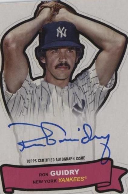 2024 Topps Archives - 1968 Topps Action All-Stars Autographs Ron Guidry #68AA-RG