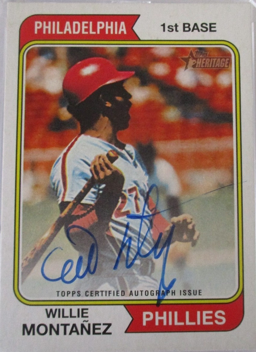 2023 Topps Heritage High Number - Real One Autographs Willie Montanez #ROA-WM...
