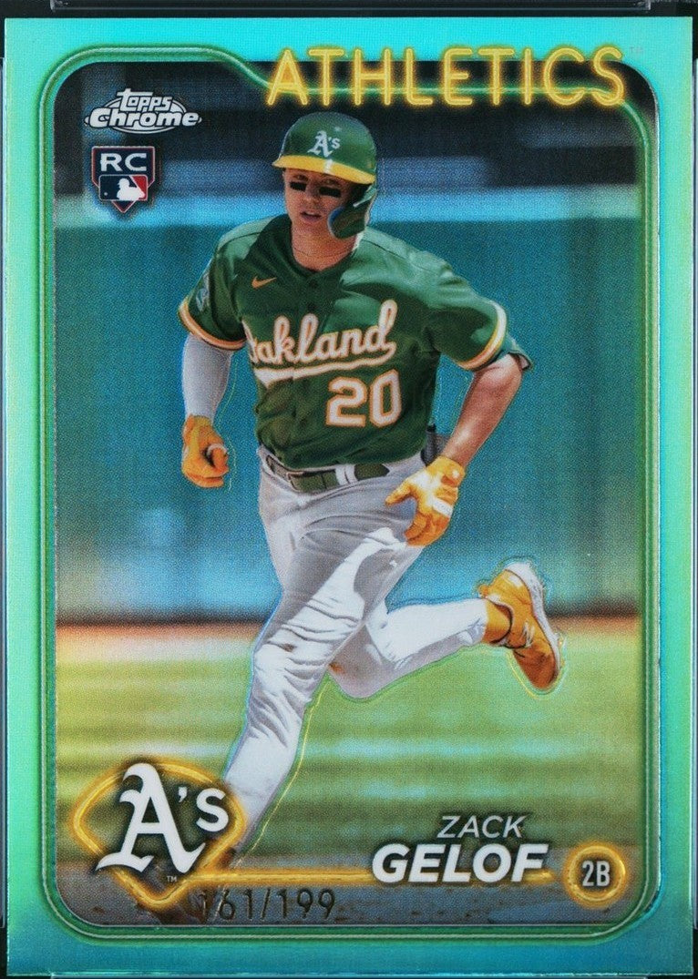 2024 Topps Chrome Update- Zack Gelof #USC40 Aqua Refractor /199 (RC)
