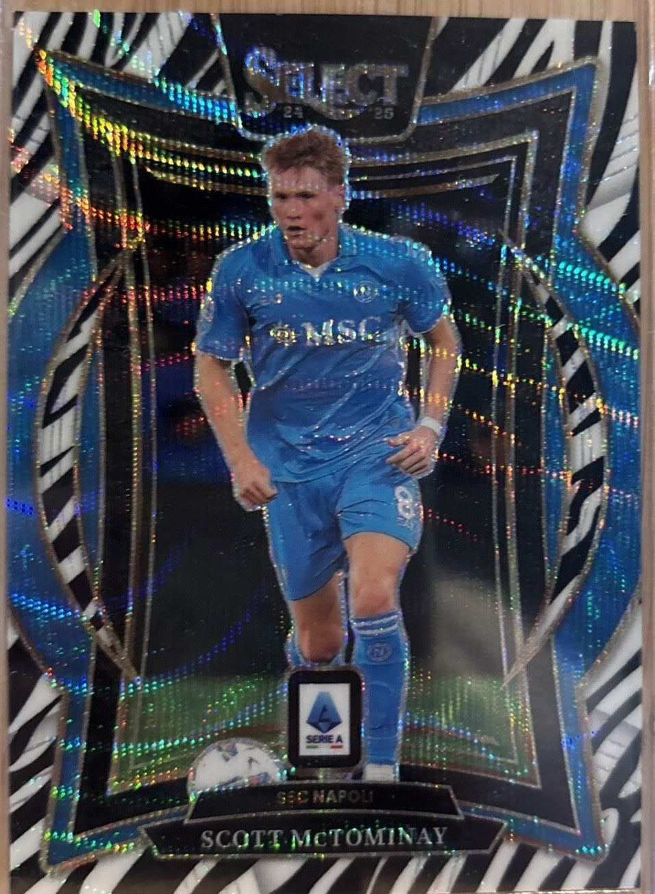 2024-25 Panini Select Serie a - Terrace Scott McTominay #69 Zebra Prizm