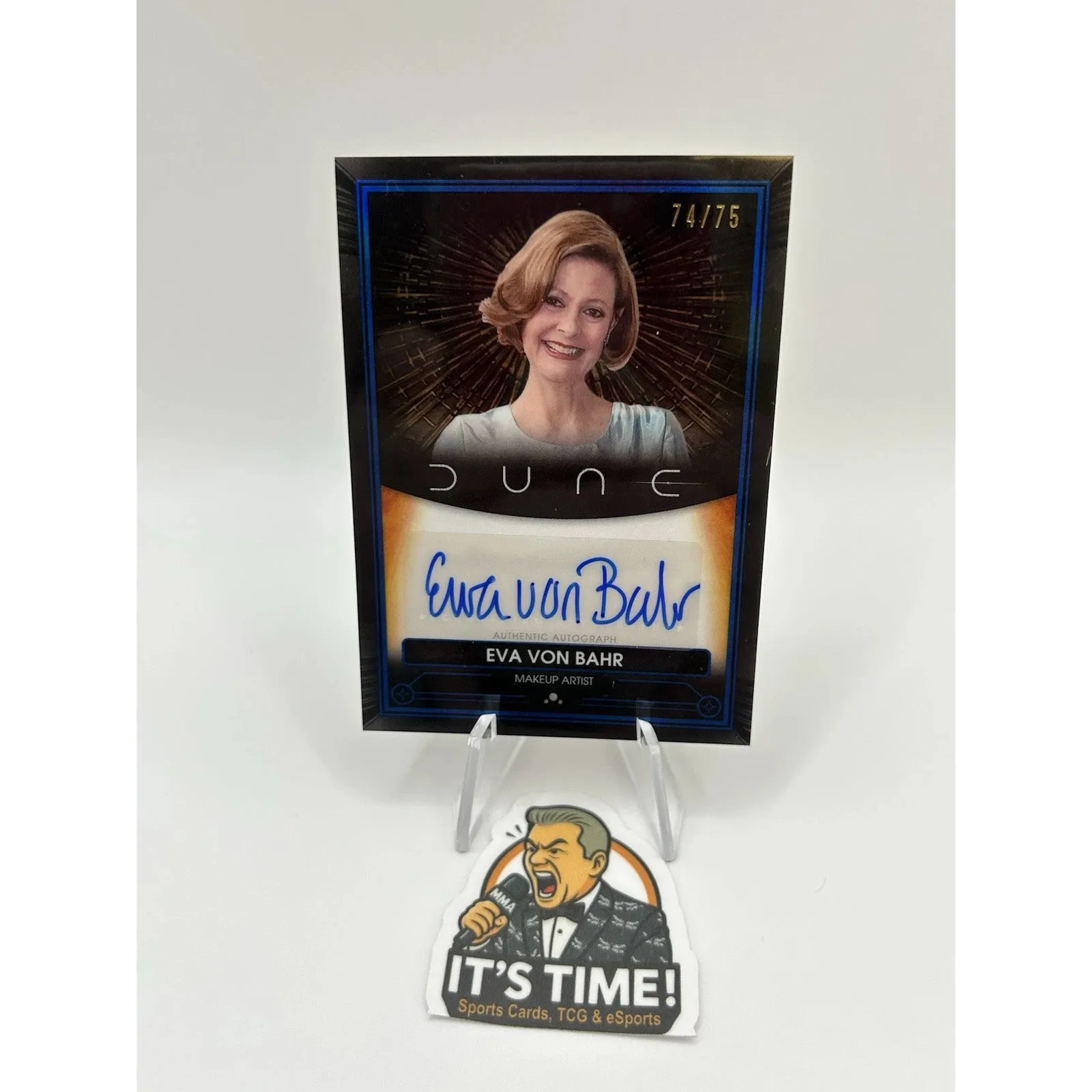 2025 Topps Chrome Dune Eva Von Bahr Makeup Artist Blue Auto 74/75