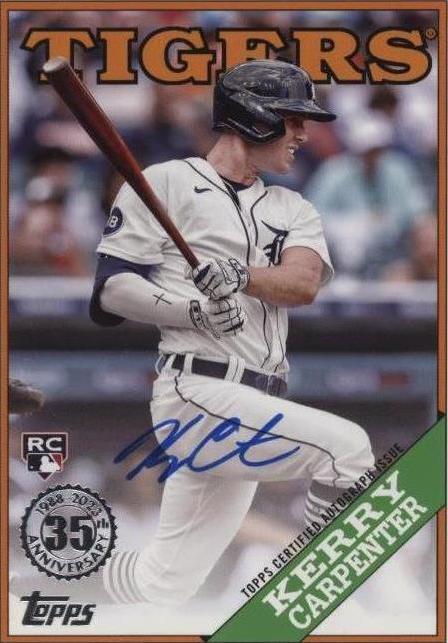2023 Topps Series 2 - 1988 Topps Baseball Autographs Kerry Carpenter Gold /50