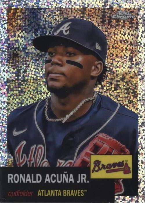 2022 Topps Chrome Platinum Anniversary Ronald Acuña Jr #250 Speckle /150 PSA 10