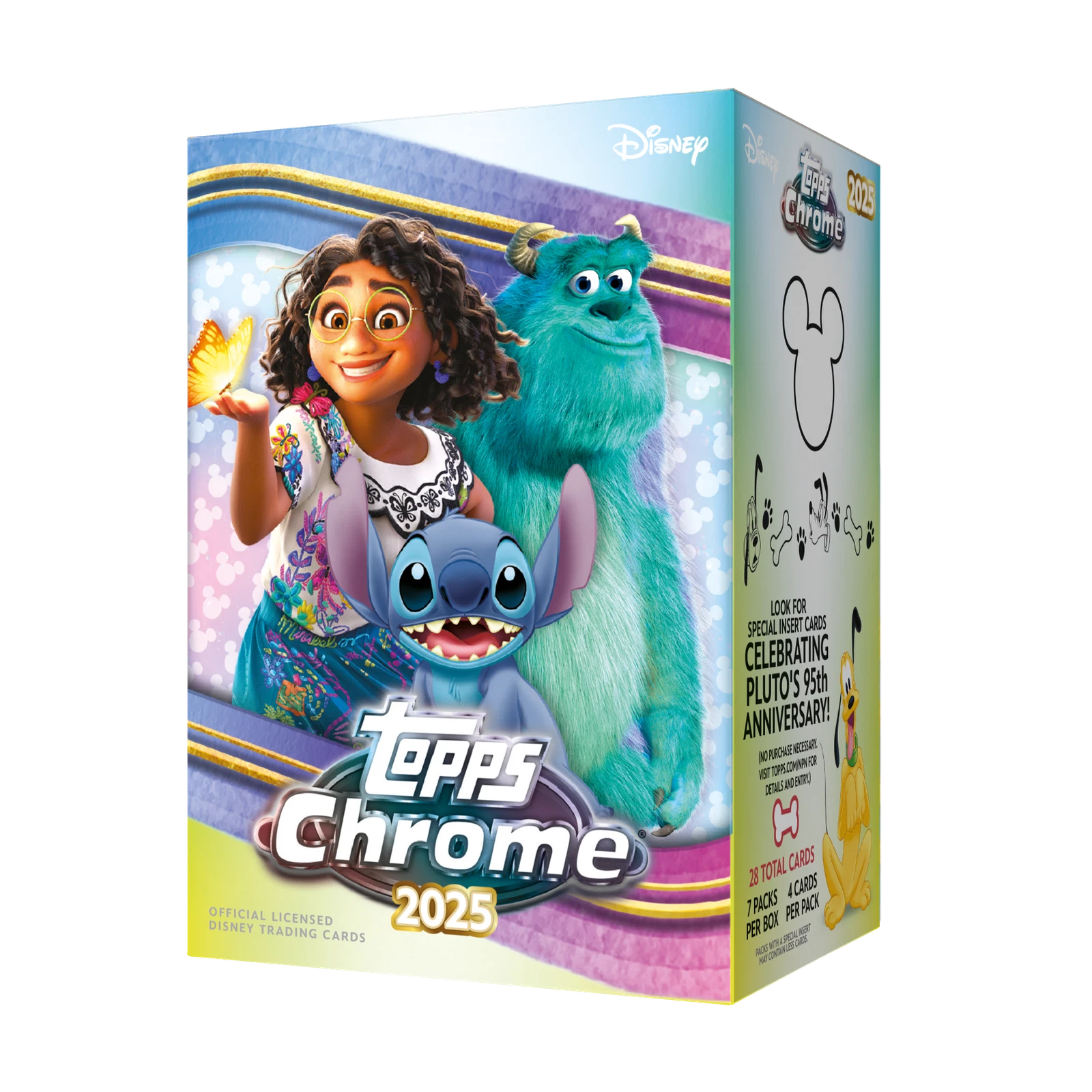 2025 Topps Chrome Disney Trading Card Blaster Box (7 Packs)