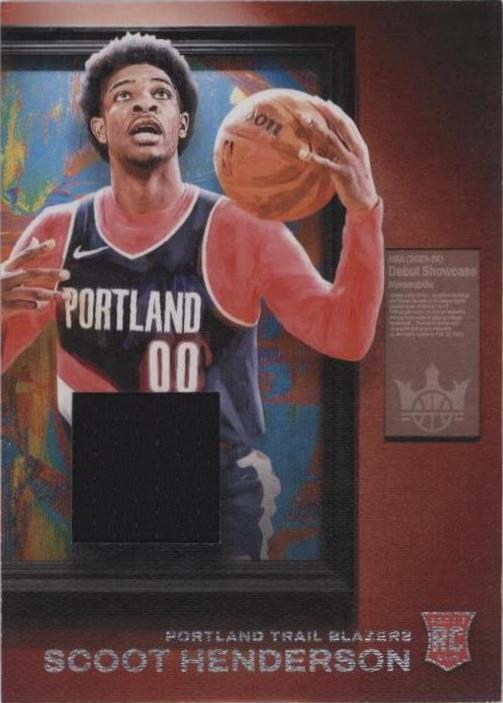 2023-24 Panini Court Kings - Debut Showcase Memorabilia Scoot Henderson #DSM-SCO