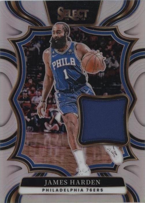 2024-25 Panini Select - Throwback Memorabilia James Harden #TM-HAR (MEM)