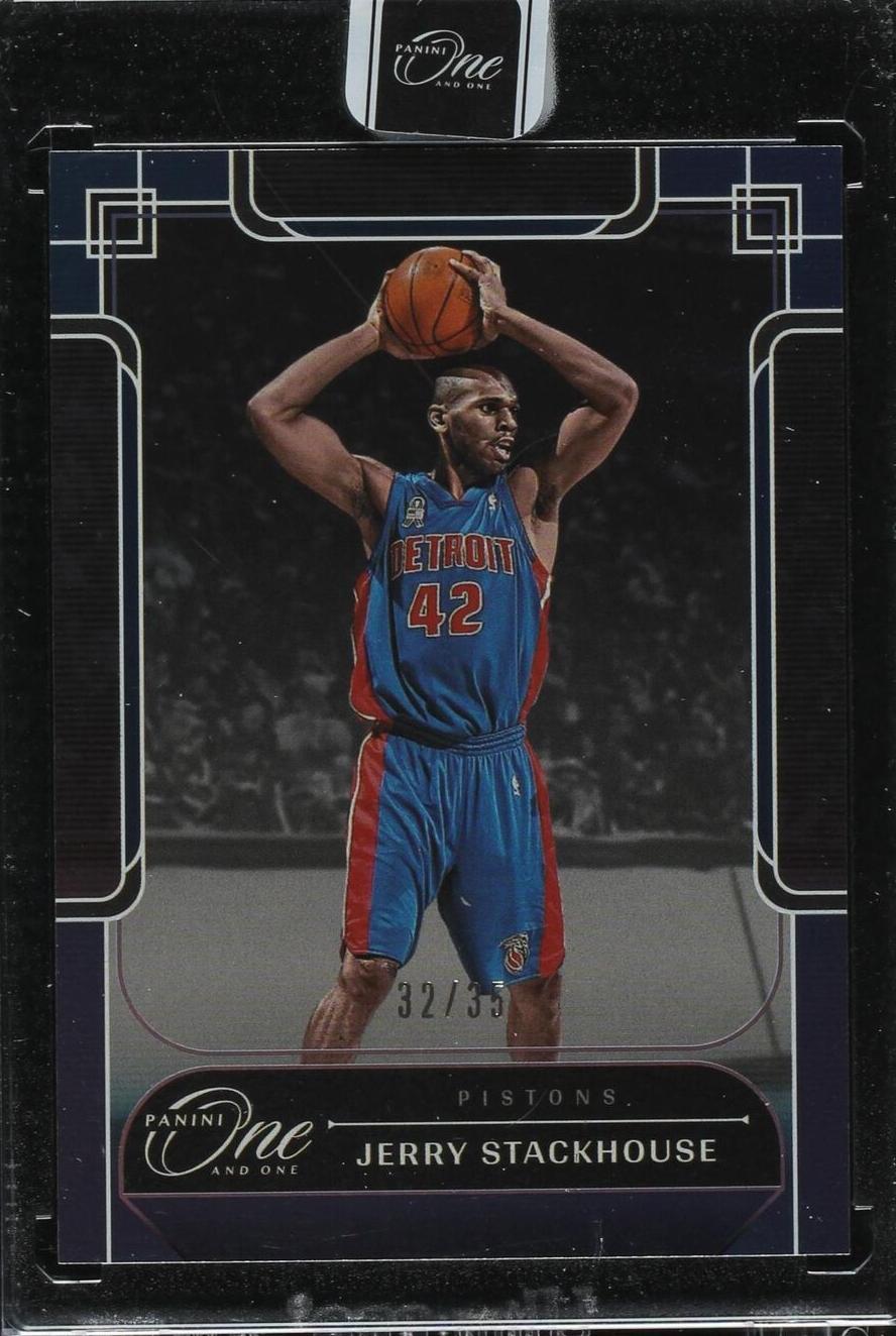 2023-24 Panini One and One - Legends Jerry Stackhouse #184 Blue /35